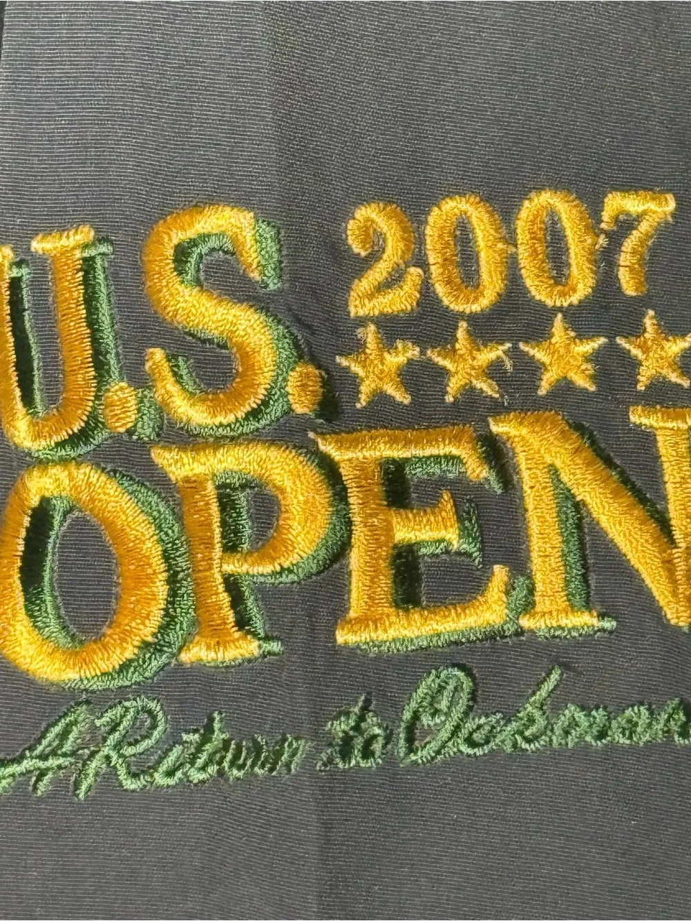 US Open Oakmont Blue Embroidered Zip Windbreaker Golf Jacket Men’s Large